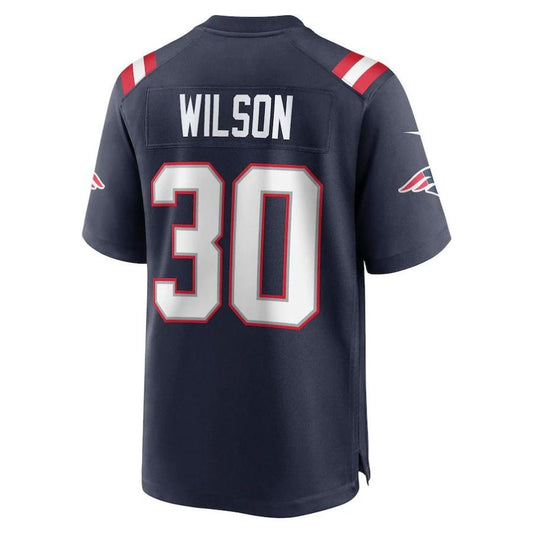 NE.Patriots #30 Mack Wilson Navy Player Game Jersey Stitched American Football Jerseys