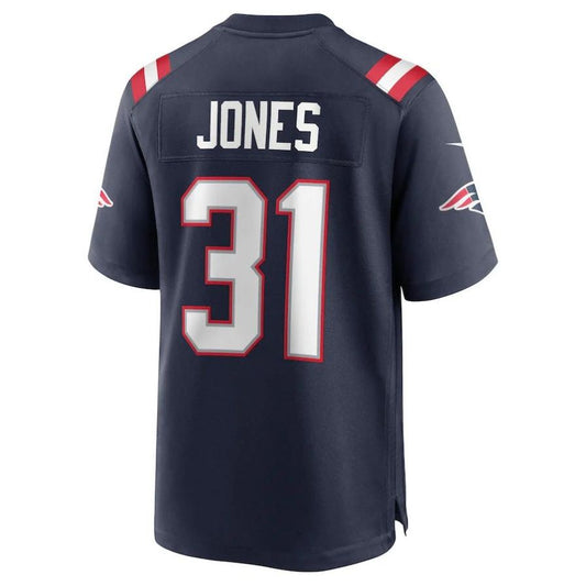 NE.Patriots #31 Jonathan Jones Navy Player Game Jersey Stitched American Football Jerseys