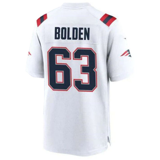 NE.Patriots #63 Isaiah Bolden Player Game Jersey - White Stitched American Football Jerseys