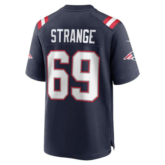 NE.Patriots #69 Cole Strange Navy 2022 Draft First Round Pick Player Game Jersey Stitched American Football Jerseys