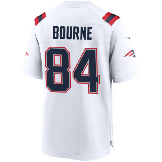NE.Patriots #84 Kendrick Bourne White Game Jersey Stitched American Football Jerseys