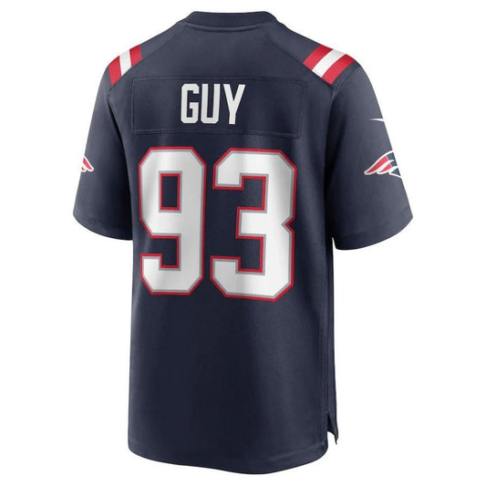 NE.Patriots #93 Lawrence Guy Navy Player Game Jersey Stitched American Football Jerseys