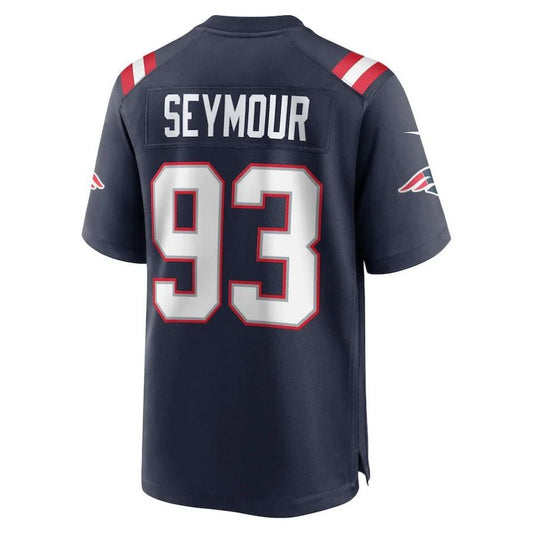 NE.Patriots #93 Richard Seymour Navy Retired Player Game Jersey Stitched American Football Jerseys