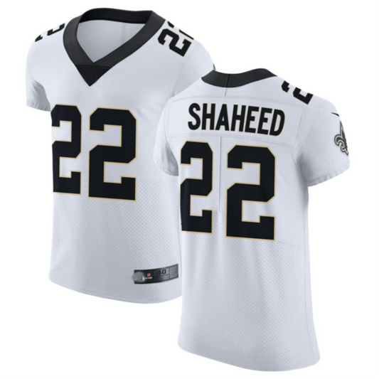 NO.Saints #22 Rashid Shaheed White Vapor Untouchable Elite Player Jersey Stitched American Football Jerseys