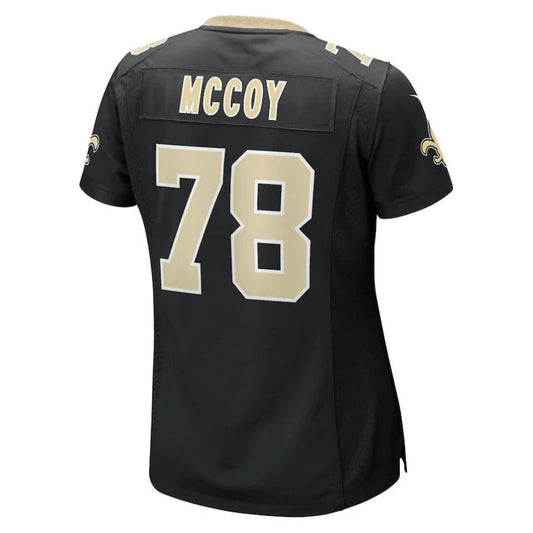 NO.Saints #78 Erik Mccoy Black Player Game Jersey Stitched American Football Jerseys