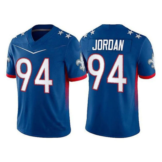NO.Saints #94 Cameron Jordan 2022 Royal Pro Bowl Stitched Player Jersey American Football Jersey