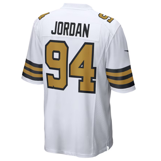 NO.Saints #94 Cameron Jordan White Alternate Game Jersey Stitched American Football Jerseys