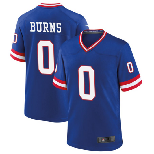 NY.Giants #0 Brian Burns Royal Classic Game Player Jersey Stitched American Football Jerseys