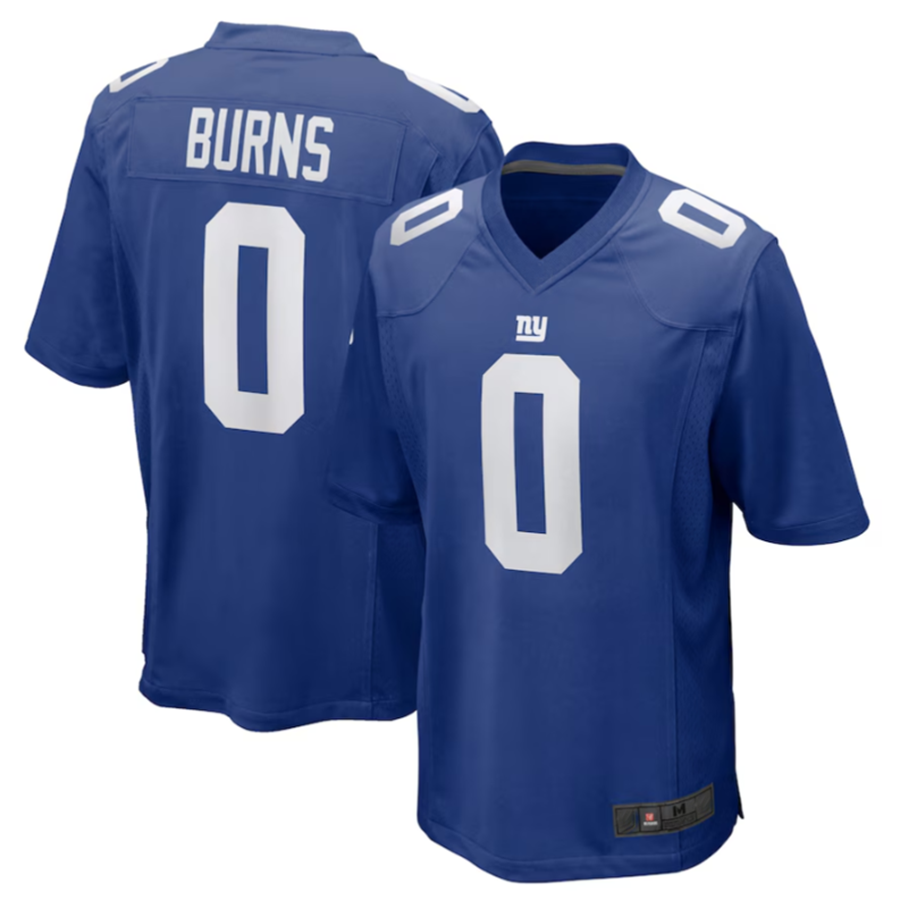NY.Giants #0 Brian Burns Royal Game Player Jersey Stitched American Football Jerseys