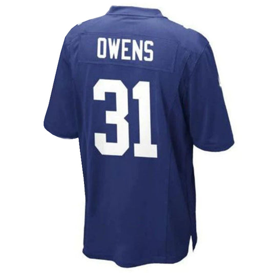 NY.Giants #31 Gervarrius Owens Player Game Jersey - Royal Stitched American Football Jerseys