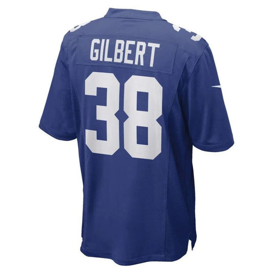 NY.Giants #38 Zyon Gilbert Royal Game Player Jersey Stitched American Football Jerseys
