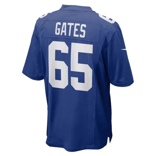 NY.Giants #65 Nick Gates Royal Player Game Jersey Stitched American Football Jerseys