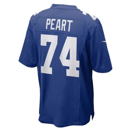 NY.Giants #74 Matt Peart Royal Player Game Jersey Stitched American Football Jerseys