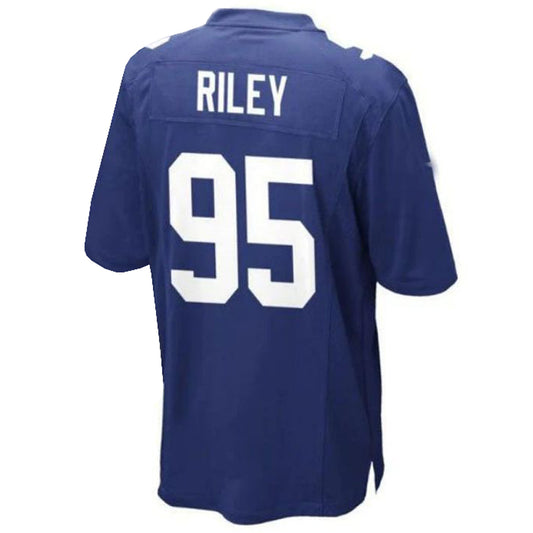 NY.Giants #95 Jordon Riley Player Game Jersey - Royal Stitched American Football Jerseys