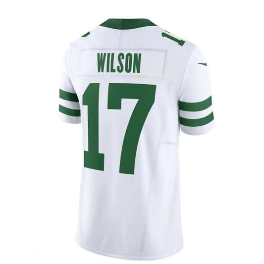 NY.Jets #17 Garrett Wilson White Legacy Vapor F.U.S.E. Limited Player Jersey Stitched American Football Jerseys