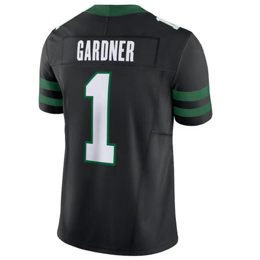 NY.Jets #1 Ahmad Sauce Gardner Legacy Black Alternate Vapor F.U.S.E. Limited Jersey Game Jersey