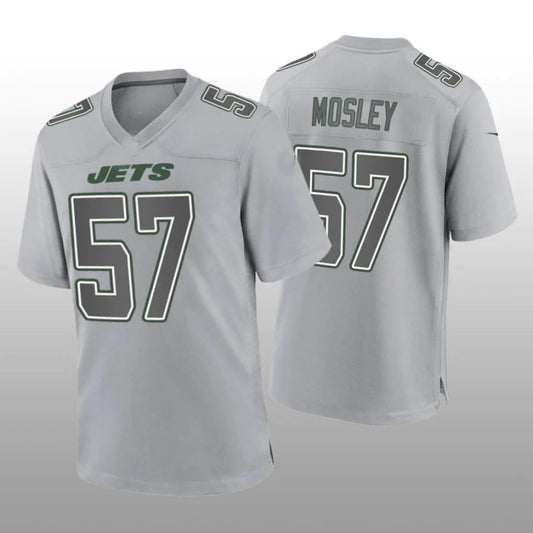 NY.Jets #57 C.J. Mosley Gray Game Atmosphere Player Jersey Stitched American Football Jerseys
