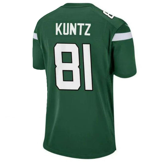 NY.Jets #81 Zack Kuntz Game Player Jersey - Gotham Green Stitched American Football Jerseys