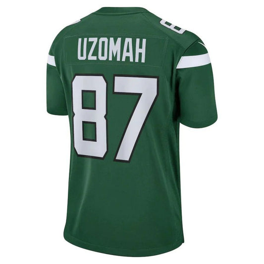 NY.Jets #87 C.J. Uzomah Gotham Green Player Game Jersey Stitched American Football Jerseys