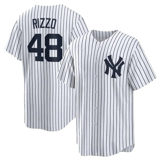 New York Yankees #48 Anthony Rizzo White Home Official Replica Player Jersey Baseball Jerseys