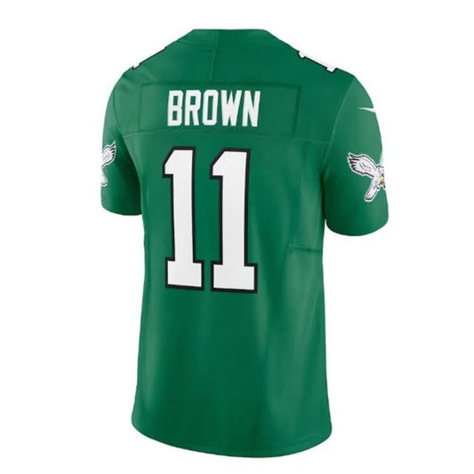 P.Eagles #11 A.J. Brown Alternate Vapor F.U.S.E. Limited Player Jersey - Kelly Green Stitched American Football Jerseys