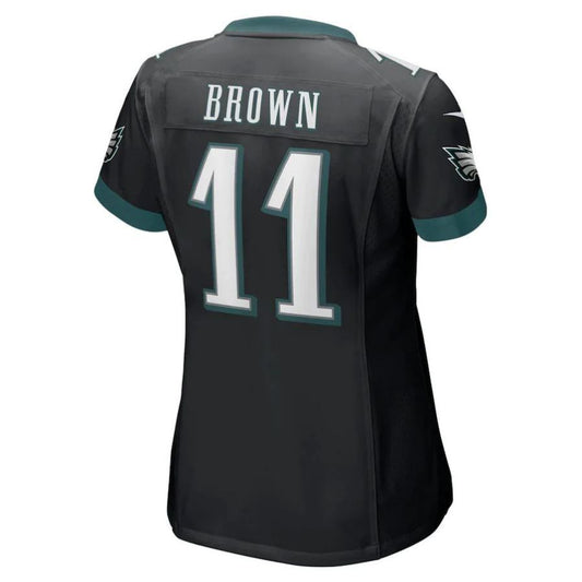 P.Eagles #11 A.J. Brown Black Player Game Jersey Stitched American Football Jerseys