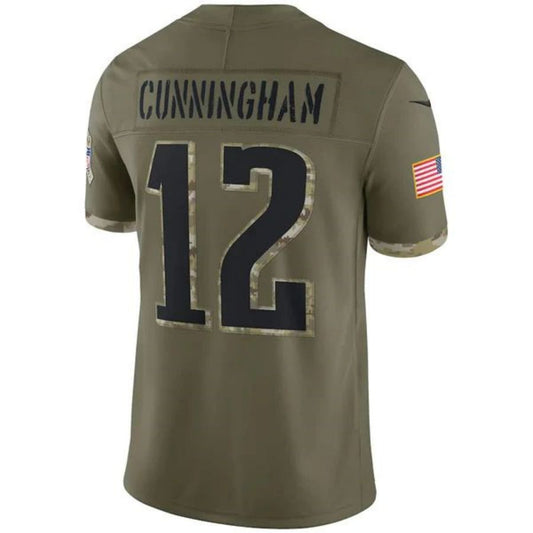 P.Eagles #12 Randall Cunningham Olive 2022 Salute To Service Retired Player Limited Jersey Stitched American Football Jerseys
