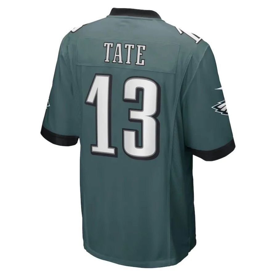 P.Eagles #13 Auden Tate Midnight Green Game Player Jersey Stitched American Football Jerseys