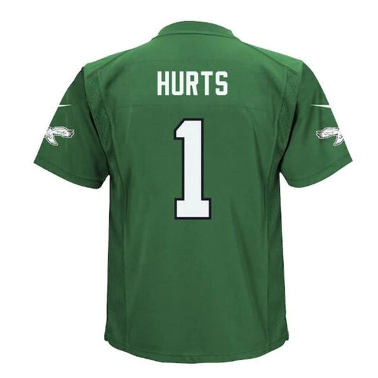 P.Eagles #1 Jalen Hurts Infant Alternate Player Game Jersey - Kelly Green Stitched American Football Jerseys