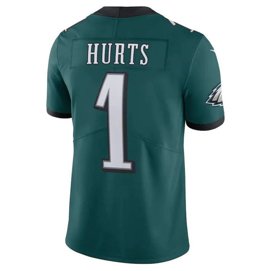 P.Eagles #1 Jalen Hurts Midnight Green Vapor Limited Player Jersey Stitched American Football Jerseys
