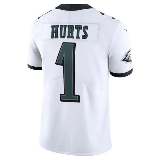 P.Eagles #1 Jalen Hurts White Player Vapor Limited Jersey Stitched American Football Jerseys