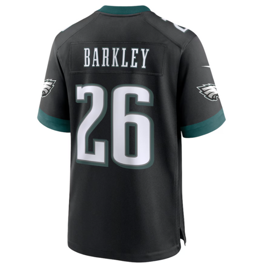 P.Eagles #26 Saquon Barkley Black Alternate Game Jersey Stitched American Football Jerseys