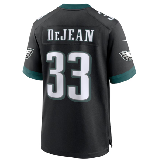 P.Eagles #33 Cooper DeJean Black 2024 Draft Alternate Player Game Jersey Stitched American Football Jerseys