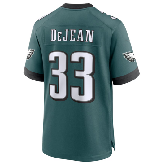 P.Eagles #33 Cooper DeJean Green 2024 Draft Alternate Player Game Jersey Stitched American Football Jerseys