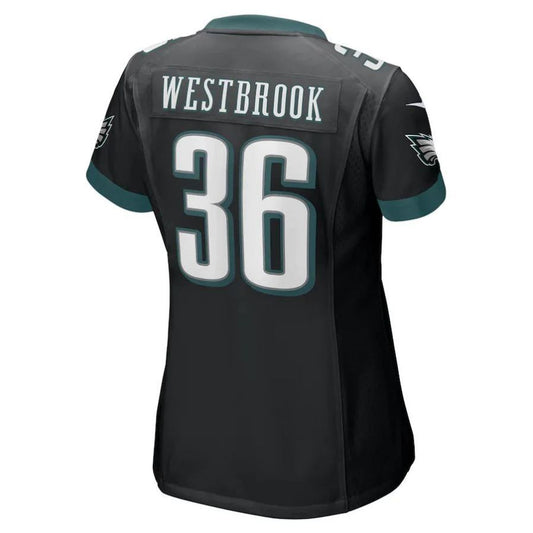 P.Eagles #36 Brian Westbrook Black Retired Player Game Jersey Stitched American Football Jerseys