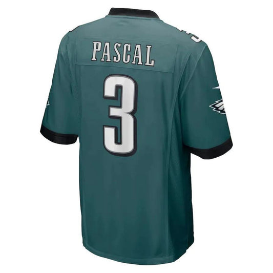P.Eagles #3 Zach Pascal Green Player Game Jersey Stitched American Football Jerseys