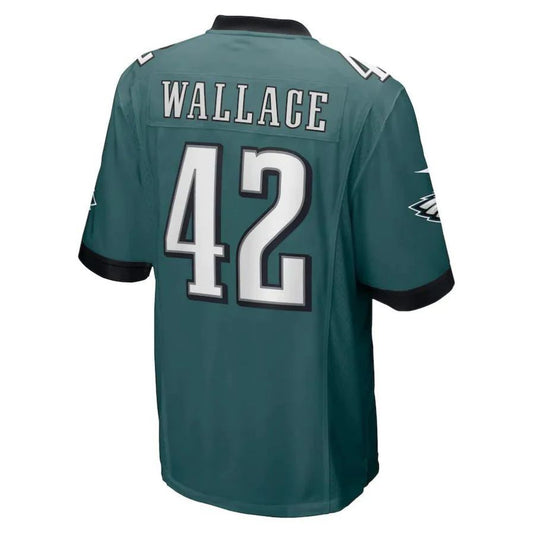 P.Eagles #42 K'Von Wallace Midnight Green Player Game Jersey Stitched American Football Jerseys