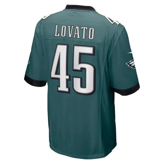 P.Eagles #45 Rick Lovato Midnight Green Player Game Jersey Stitched American Football Jerseys