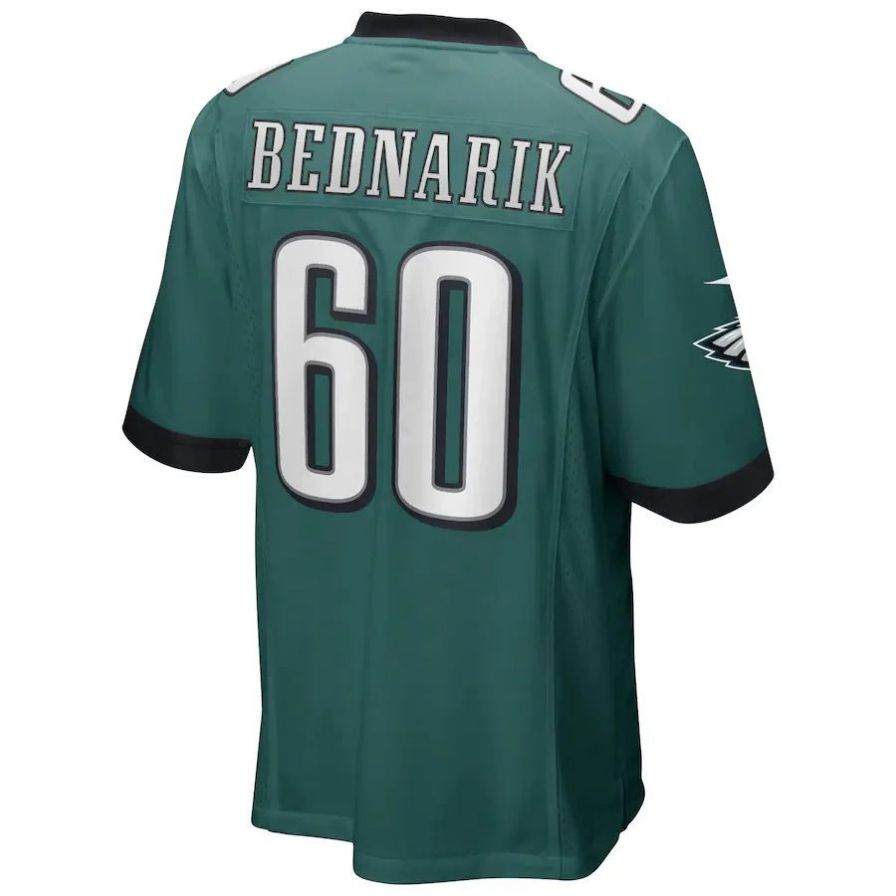 P.Eagles #60 Chuck Bednarik Midnight Green Game Retired Player Jersey Stitched American Football Jerseys