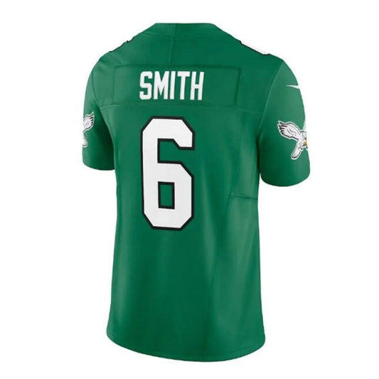P.Eagles #6 DeVonta Smith Alternate Vapor F.U.S.E. Limited Player Jersey - Kelly Green Stitched American Football Jerseys