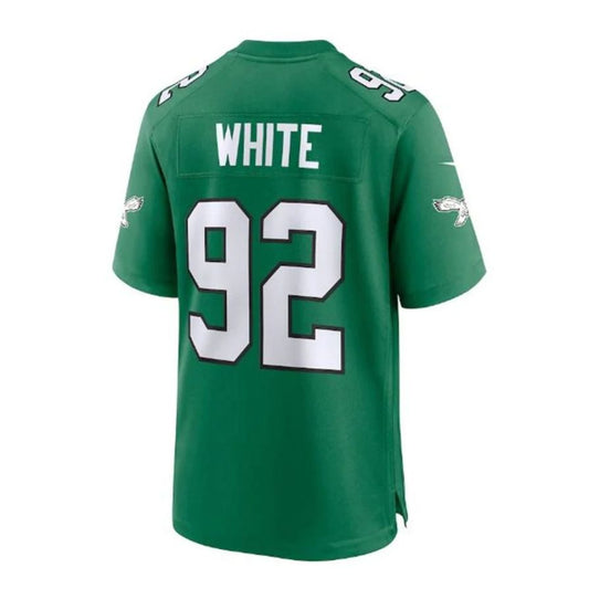 P.Eagles #92 Reggie White Alternate Player Game Jersey - Kelly Green Stitched American Football Jerseys