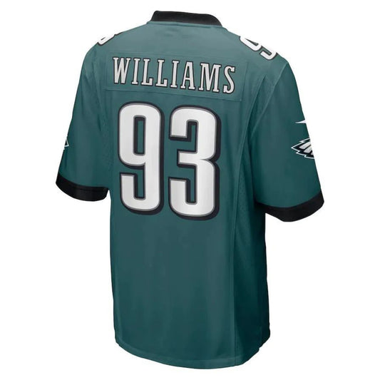 P.Eagles #93 Milton Williams Midnight Green Player Game Jersey Stitched American Football Jerseys