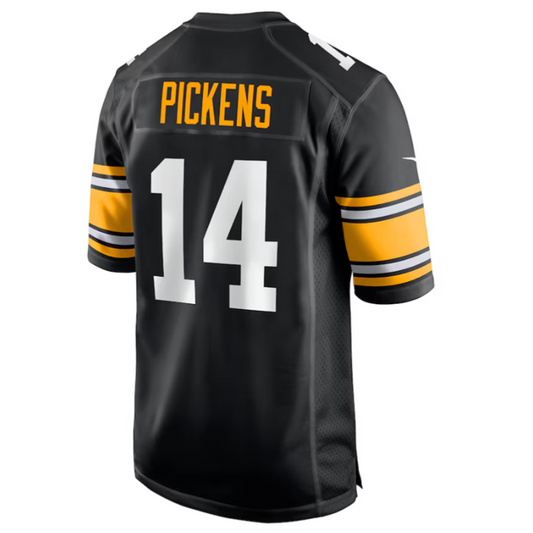 P.Steelers #14 George Pickens Black Alternate Game Player Jersey American Stitched Football Jerseys