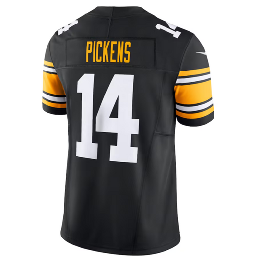 P.Steelers #14 George Pickens Black Vapor F.U.S.E. Limited Jersey American Stitched Football Jerseys