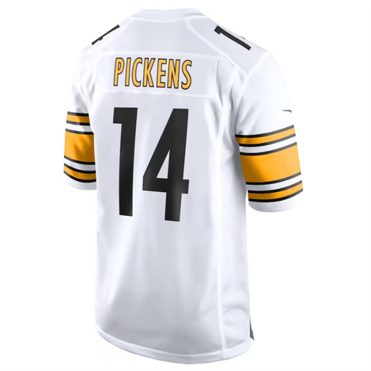 P.Steelers #14 George Pickens White Game Player Jersey American Stitched Football Jerseys