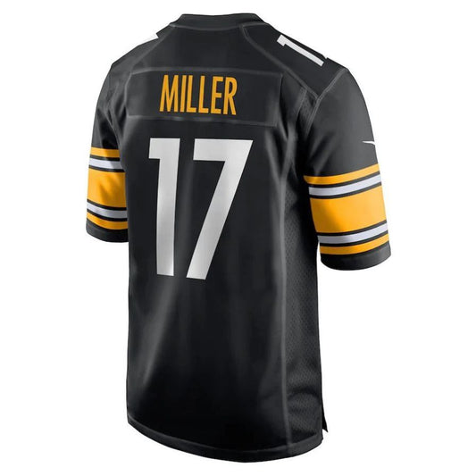 P.Steelers #17 Anthony Miller Black Player Game Jersey Stitched American Football Jerseys