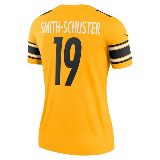 P.Steelers #19 JuJu Smith-Schuster Gold Inverted Legend Player Jersey Stitched American Football Jerseys