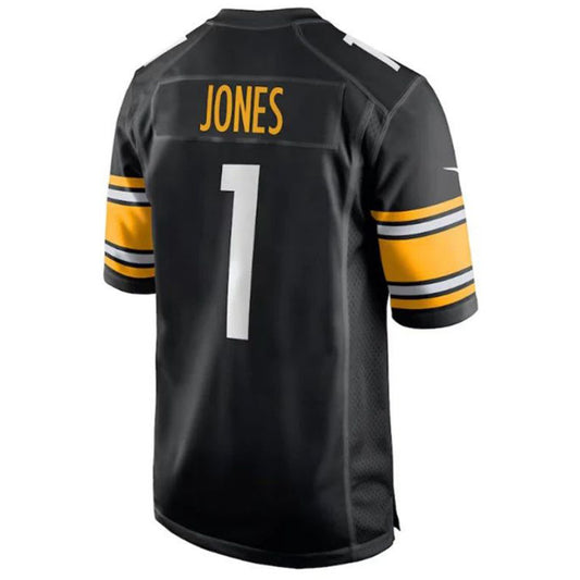 P.Steelers #1 Broderick Jones 2023 Draft First Round Pick Player Game Jersey - Black