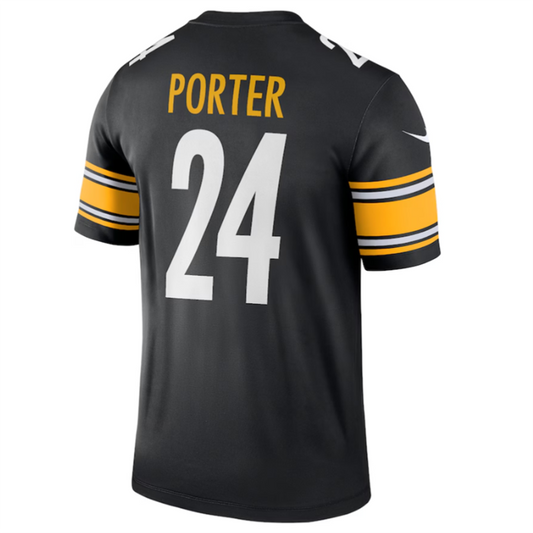 P.Steelers #24 Joey Porter Jr. Black Legend Jersey American Stitched Football Jerseys