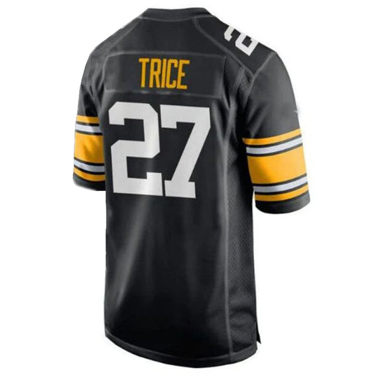 P.Steelers #27 Cory Trice Alternate Player Game Jersey - Black Stitched American Football Jerseys.